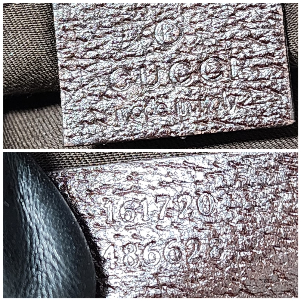 GUCCI Vintage Monogram Small Princy Shoulder Dark Brown/Beige - Picture 4 of 14